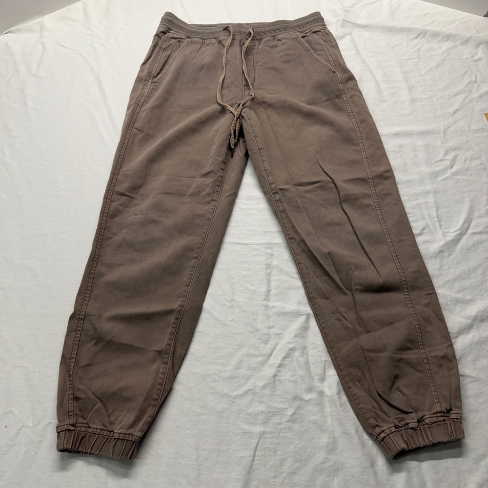 GAP Women Brown Utility Jogger Pants Elastic Waist Cotton Lyocell Size S